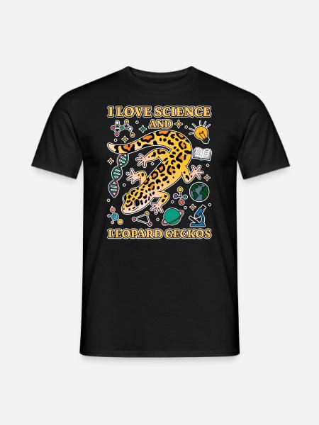 Leopardgecko Spruch Student Leopardgecko Geschenk - Männer T-Shirt - Schwarz