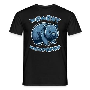 Wombat Spruch Australien Lustiges Wombats Geschenk - Männer T-Shirt - Schwarz - Vorne - AI Model Male 178 light (178cm)