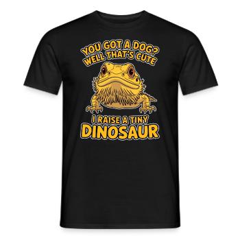 Bearded Dragon Saying Fun Funny Bearded Dragon Gift - Men's T-Shirt - black - Front - AI Model Male 178 light (178cm)