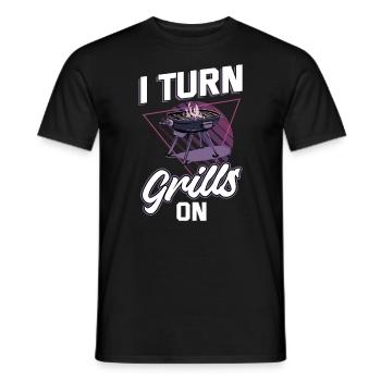 Ich Mache Grills An - Männer T-Shirt - Schwarz - Vorne - AI Model Male 178 light (178cm)