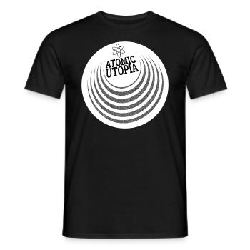 Atomic Utopia - Concentric Orb - Men's T-Shirt - black - Front - AI Model Male 178 light (178cm)