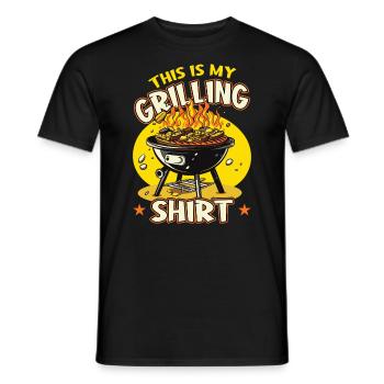 C’est ma chemise de barbecue - T-shirt homme - noir - Devant - AI Model Male 178 light (178cm)