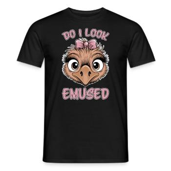 Emu Saying Australia Emus Funny Emu Gift - Men's T-Shirt - black - Front - AI Model Male 178 light (178cm)