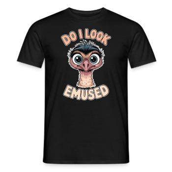 Emu Saying Australia Emus Funny Emu Gift - Men's T-Shirt - black - Front - AI Model Male 178 light (178cm)