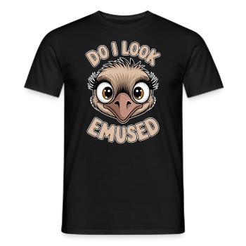 Emu Saying Australia Emus Funny Emu Gift - Men's T-Shirt - black - Front - AI Model Male 178 light (178cm)