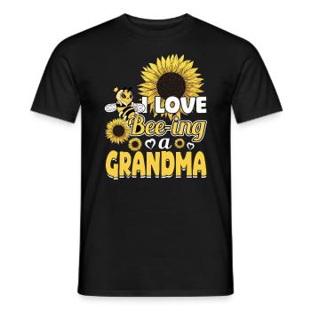 Ich Liebe Imkerin Oma Sein Mit Sonnenblume - Männer T-Shirt - Schwarz - Vorne - AI Model Male 178 light (178cm)