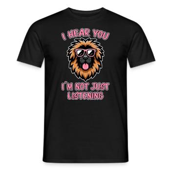 Leonberger Saying Funny Leonberger Gift - Men's T-Shirt - black - Front - AI Model Male 178 light (178cm)
