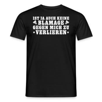 Badminton Spieler Lustiges Federball - Männer T-Shirt - Schwarz - Vorne - AI Model Male 178 light (178cm)