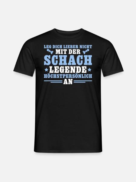 Schach Legende höchstpersönlich Schachspieler - Männer T-Shirt - Schwarz
