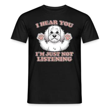 Cockapoo disant chiens drôle Cockapoo cadeau - T-shirt homme - noir - Devant - AI Model Male 178 light (178cm)