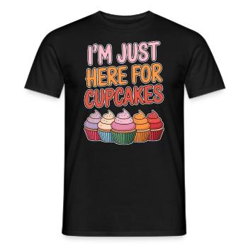 Cupcake Spruch Cupcakes Lustiges Cupcake Geschenk - Männer T-Shirt - Schwarz - Vorne - AI Model Male 178 light (178cm)