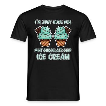 Chocolate Mint Cream Saying Funny Mint Cream Gift - Men's T-Shirt - black - Front - AI Model Male 178 light (178cm)