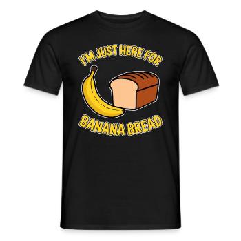 Banana Bread Saying Funny Banana Bread Gift - Men's T-Shirt - black - Front - AI Model Male 178 light (178cm)