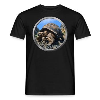 Tortoise Animal - Men's T-Shirt - black - Front - AI Model Male 178 light (178cm)