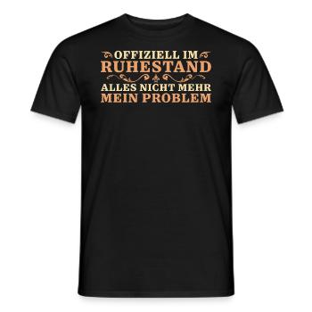 Kollege Abschied Ruhestand Rentner - Männer T-Shirt - Schwarz - Vorne - AI Model Male 178 light (178cm)