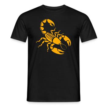 scorpion - Men's T-Shirt - black - Front - AI Model Male 178 light (178cm)