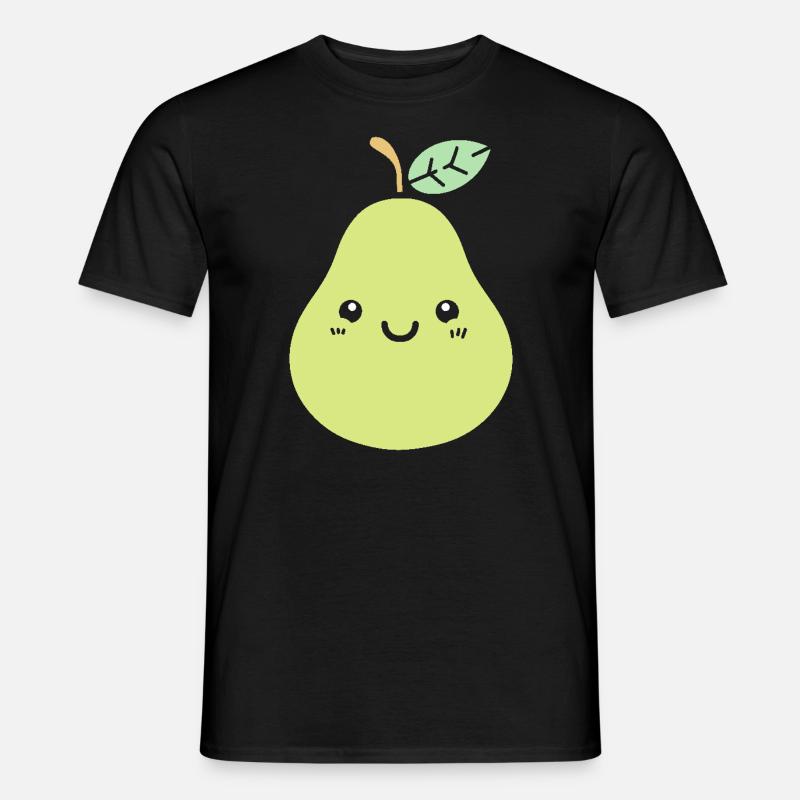 Birne - Männer T-Shirt - Schwarz