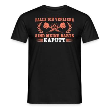 Dart Falls ich verliere sind meine Darts kaputt - Männer T-Shirt - Schwarz - Vorne - AI Model Male 178 light (178cm)
