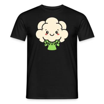 Blumenkohl - Männer T-Shirt - Schwarz - Vorne - AI Model Male 178 light (178cm)