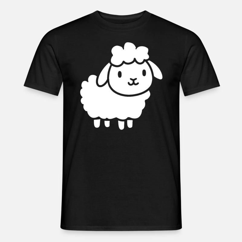 Lamm - Männer T-Shirt - Schwarz