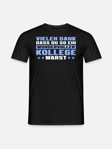 Jobwechsel Arbeitskollege Abschied Rentner - Männer T-Shirt - Schwarz