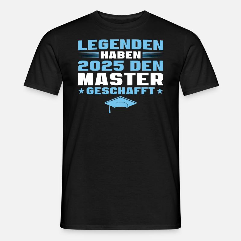 Studium Abschluss Master 2025 - Männer T-Shirt - Schwarz