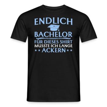 Studium Abschlussprüfung Endlich Bachelor - Männer T-Shirt - Schwarz - Vorne - AI Model Male 178 light (178cm)