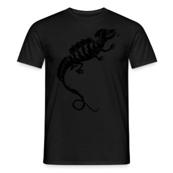 Lézard - T-shirt homme - noir - Devant - AI Model Male 178 light (178cm)