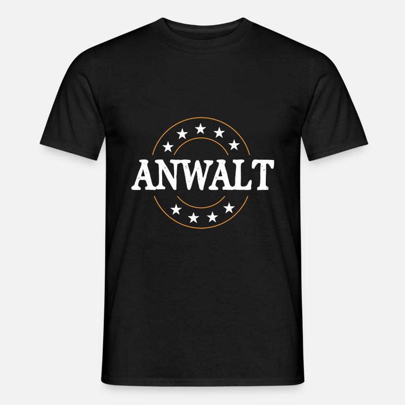 Anwalt Beruf - Männer T-Shirt - Schwarz