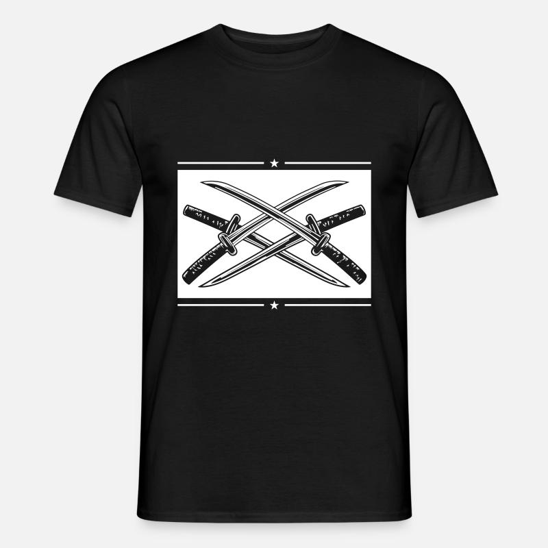 Élément d’épée de samouraï - T-shirt homme - noir