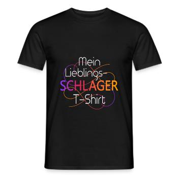 T-shirt Schlager - T-shirt homme - noir - Devant - AI Model Male 178 light (178cm)