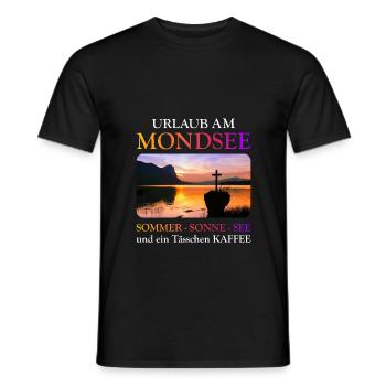 Mondsee Summer - Men's T-Shirt - black - Front - AI Model Male 178 light (178cm)