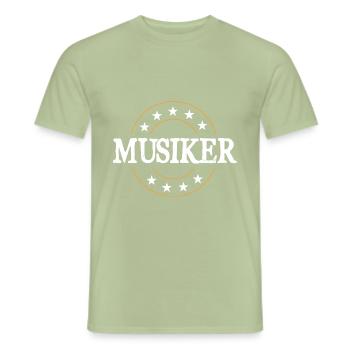 Musiker Beruf - Männer T-Shirt - Sage - Vorne - AI Model Male 178 light (178cm)