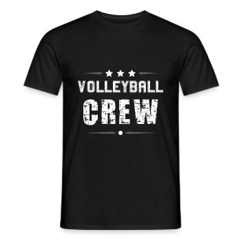 Volleyball Crew - Männer T-Shirt - Schwarz - Vorne - AI Model Male 178 light (178cm)