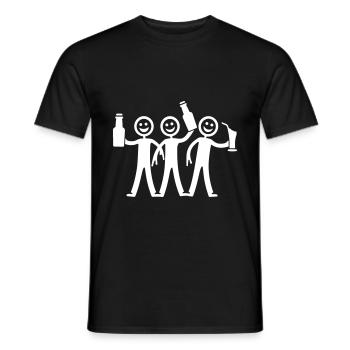 Party Team Bier Junggesellenabschied - Männer T-Shirt - Schwarz - Vorne - AI Model Male 178 light (178cm)