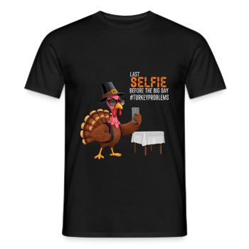 Problèmes de la Turquie - T-shirt homme - noir - Devant - AI Model Male 178 light (178cm)