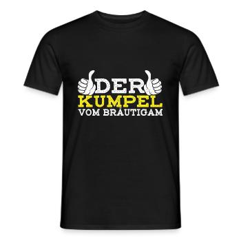 Der Kumpel vom Bräutigam JGA Shirt Junggesellenabs - Männer T-Shirt - Schwarz - Vorne - AI Model Male 178 light (178cm)