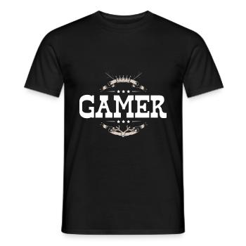 Gamer Beruf - Männer T-Shirt - Schwarz - Vorne - AI Model Male 178 light (178cm)