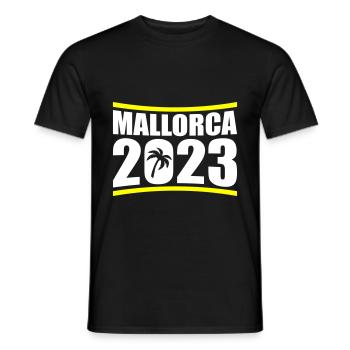 Mallorca 2023 - Männer T-Shirt - Schwarz - Vorne - AI Model Male 178 light (178cm)