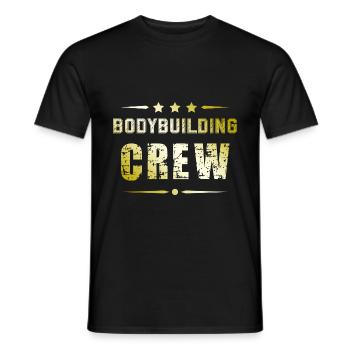 Equipe de musculation - T-shirt homme - noir - Devant - AI Model Male 178 light (178cm)