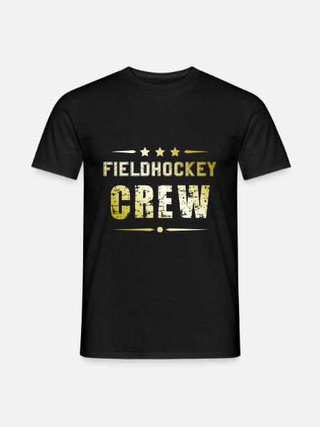 Fieldhockey Crew - Männer T-Shirt - Schwarz