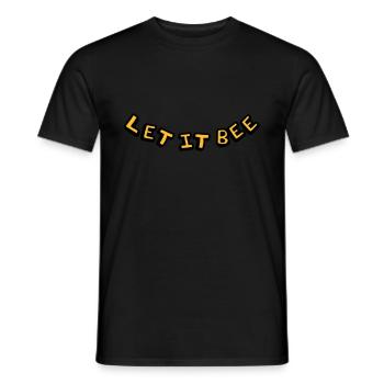 Let It Be Imker Logo - Men's T-Shirt - black - Front - AI Model Male 178 light (178cm)