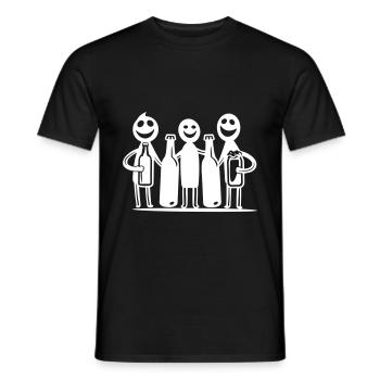 Équipe de l’enterrement de vie de garçon - T-shirt homme - noir - Devant - AI Model Male 178 light (178cm)