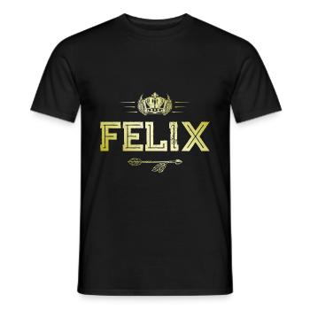 Felix - Männer T-Shirt - Schwarz - Vorne - AI Model Male 178 light (178cm)