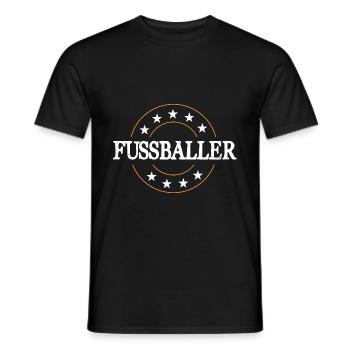 Fussballer Fussball Spieler - Männer T-Shirt - Schwarz - Vorne - AI Model Male 178 light (178cm)