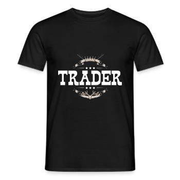 Trader Beruf - Männer T-Shirt - Schwarz - Vorne - AI Model Male 178 light (178cm)
