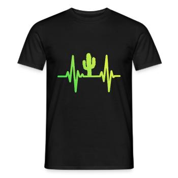 Cactus Cacti Desert Plant - Men's T-Shirt - black - Front - AI Model Male 178 light (178cm)