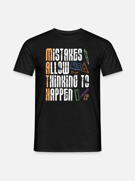 Formule d'étude mathématique - T-shirt homme - noir