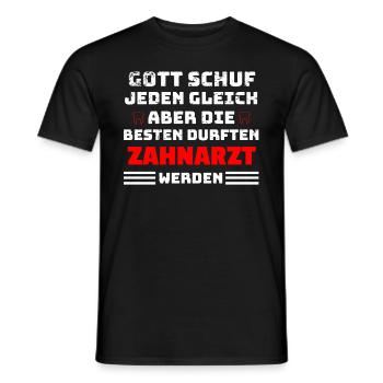 Zahnarzt Spruch - Männer T-Shirt - Schwarz - Vorne - AI Model Male 178 light (178cm)