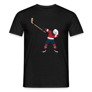 Hockeyspieler Hockey Dabbing Dab - Männer T-Shirt - Schwarz - Vorne - AI Model Male 178 light (178cm)